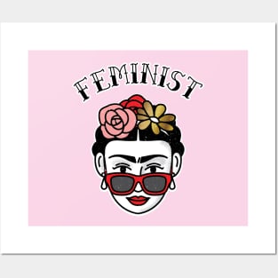 Cute Feminist Frida Kahlo Posters and Art